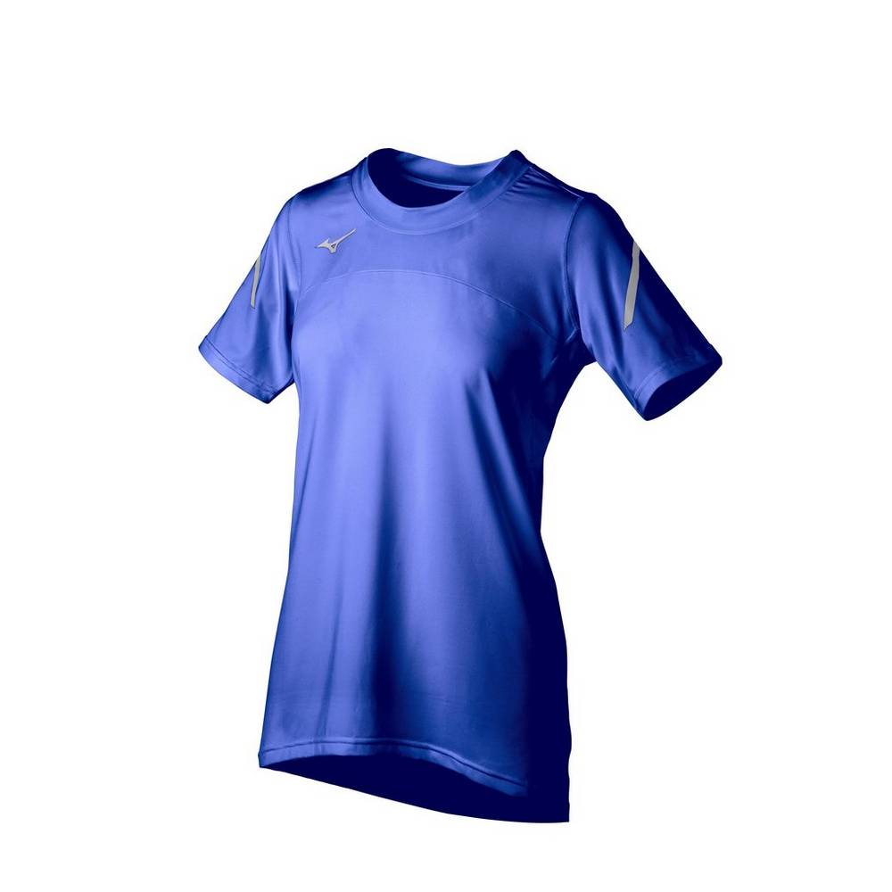 Mizuno Techno VII Short Sleeve Női Mezek Királykék UFO048652